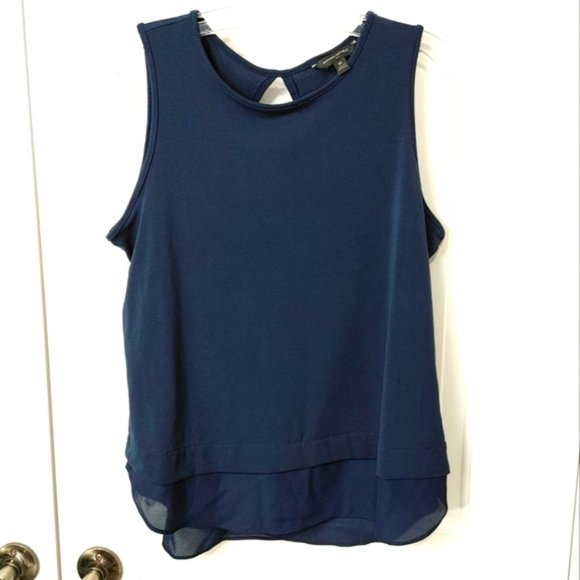 Banana republic sleeveless top sheer bottom size medium - Picture 1 of 4